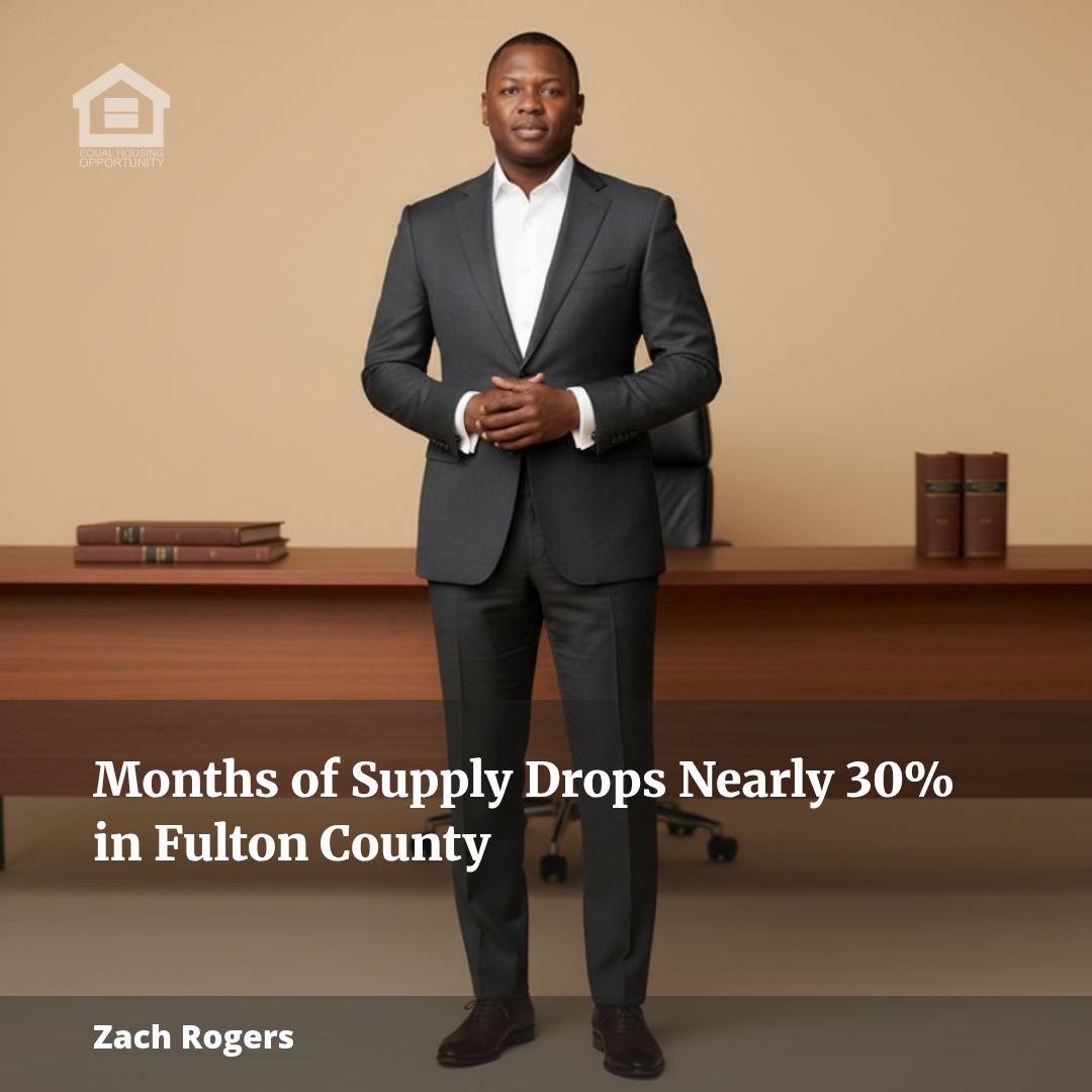 RealEstateIRL's tweet photo. Months of Supply Drops Nearly 30% in Fulton County
As someone who believes in data-driven, hyper-local strategies, I always keep a close eye on the numbers that matter most to buyers and sellers. This July, Fulton County saw its months of supply drop nearly 30% ... https://t.co/y8IvwW8qNX