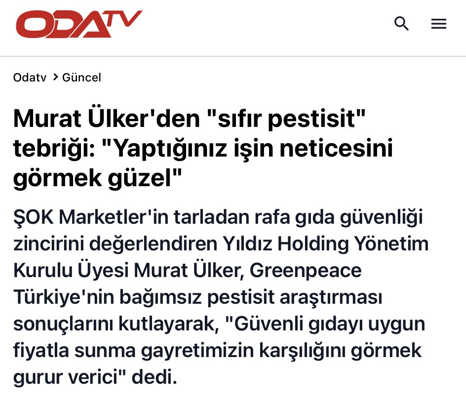 Musaozsoy's tweet photo. Murat Ülker'in sipariş usulü haber yaptırdığı Yeni Şafak, Odatv ve Yeni Akit gibi kullanışlı yayın organlarında bu haberi göremezsiniz.
Onlar ancak reklam etiketi bile koymadan para indirdikleri bu sözde haberleri algılarla yapıp duruyorlar.
Buna dur diyen bir bakanlığımız da yok!
@ticaret