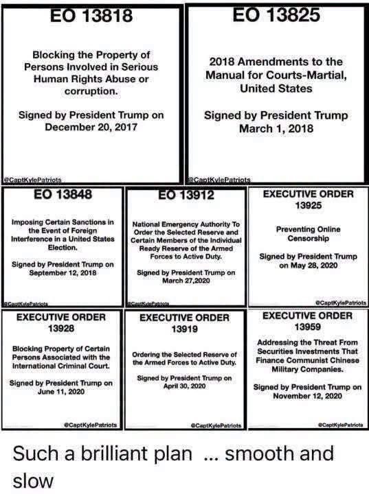 Daniell64334313's tweet photo. These Are The Executive Orders That Are Bringing Down The Deep State‼️ https://t.co/8RYltLoaIl