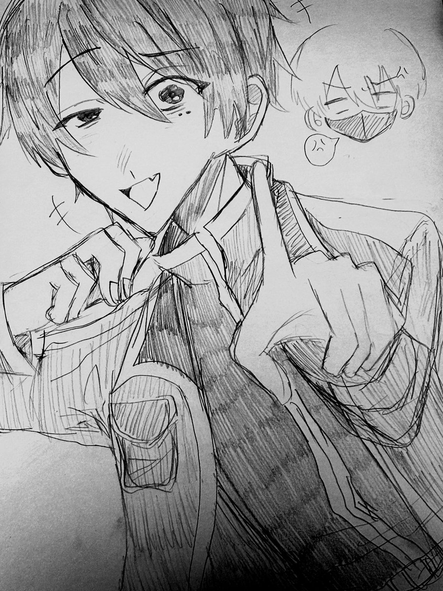 tjjdln's tweet photo. ハマりたての頃に描いた🔥くん‼️

 #桃源暗鬼FA https://t.co/dqnZpeubT9