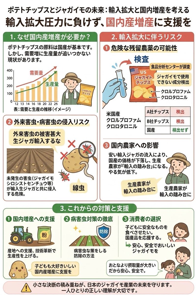 hoshinoojiii's tweet photo. ジャガイモの輸入解禁に反対です。 https://t.co/AHcQ7XymE1