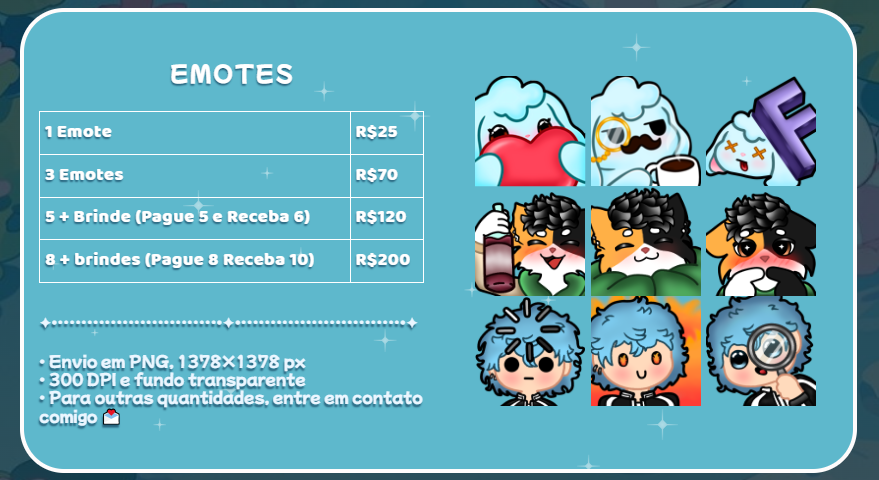 LMBunnyVT's tweet photo. Tá precisando de emotes novos? Estou com Comissões Abertas❤️

Compartilha com aquele seu amigo(a) que tá querendo uma Artezinha Personalizada✨

Para fazer a sua encomenda, entre em contato comigo pelo instagram ou discord!

Comissão + Info: https://t.co/gzMSYsTh4v https://t.co/ndw3mQDseS