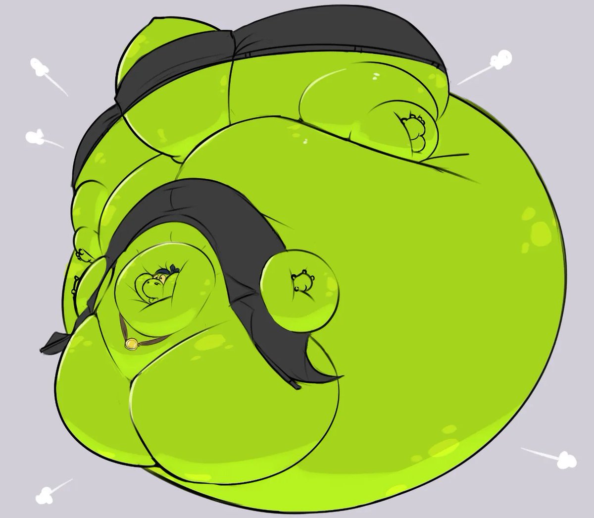 baxterthehusky's tweet photo. Big balloon dino for @/ToothyDino (bsky) https://t.co/TnWCTcAADt