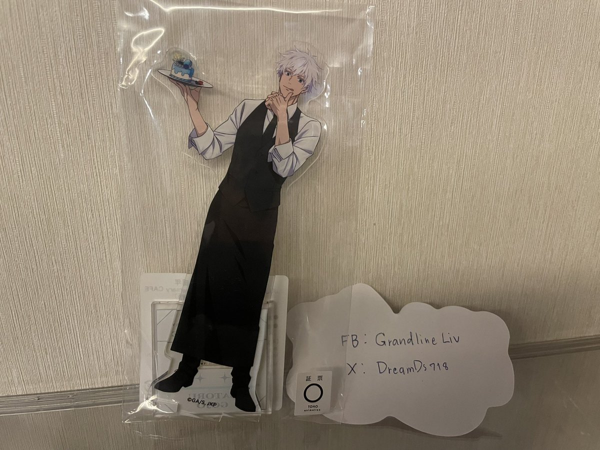 DreamDs718's tweet photo. Gojo คาเฟ่ สแตนดี้ มือ 1  600฿

ค่าส่ง 40฿
#ตลาดนัดjjk #ตลาดนัดจจส #ตลาดนัดjujutsu #ตลาดนัดอนิเมะ #ตลาดนัดอนิเมะรวมด้อม https://t.co/hkEvryg8yc