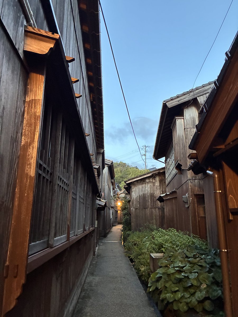 lutsuki's tweet photo. 佐渡島旅2🚢
初日は宿根木の集落。
江戸時代後期から明治初期にかけて北前船の寄港地として発展した港町。
船大工によって作られた当時の面影を色濃く残す町並みはタイムスリップしたかのようでした￼🌱
🦀さんが至る所でカサカサ動いてて可愛かった😍だぬ https://t.co/anW4ub2F1p