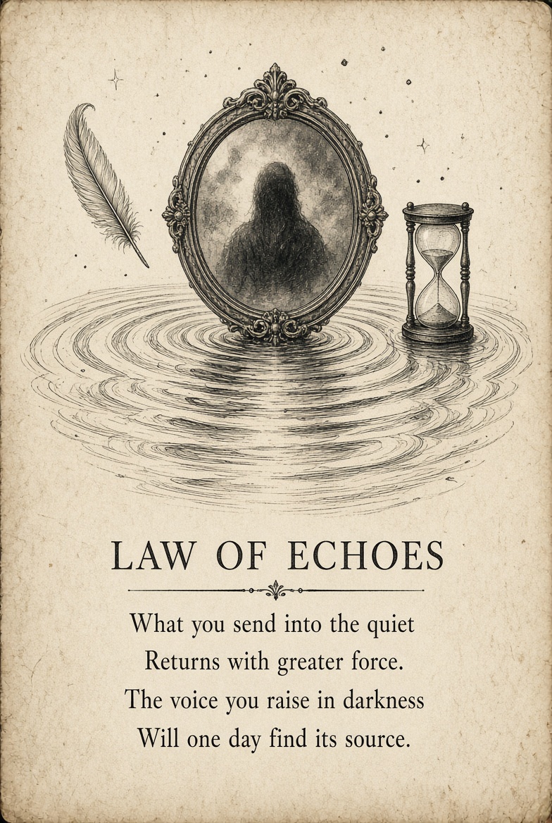 _DzQuotes's tweet photo. LAW OF ECHOES

Everything you put out eventually comes back louder.

Watch what you send into the silence...it never stays quiet forever. https://t.co/m7Avx9BERi