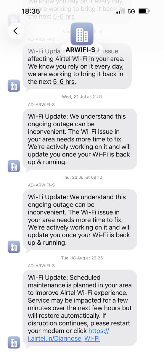 Feba_v's tweet photo. #Airtel This is the kind of service you guys are providing, kudos to you and to us putting up with such shitty services and shamelessly charging us every month when most of the month, there is no internet 🛜 This is to all, please avoid Airtel as much as you can, as I am too. https://t.co/BPL4qIkNY5