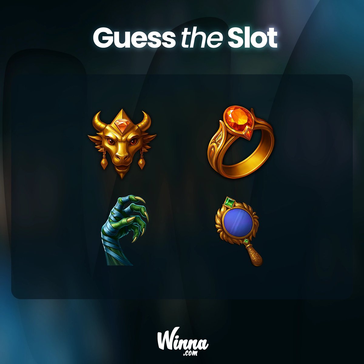 Winna's tweet photo. If you've been anywhere near an Egyptian tomb slot lately, you might already know this one...

Giving $50 to 6 of you hehe

RT + Like + Tag 3 + drop your username https://t.co/y7ubiomFkJ