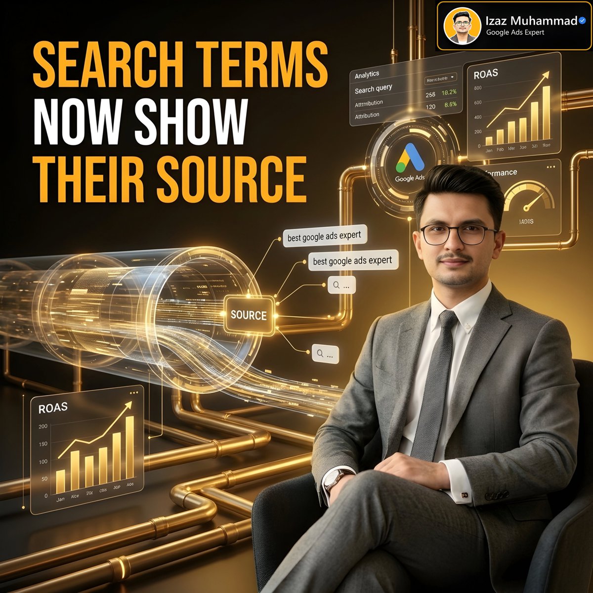 izazgoogleads's tweet photo. AI Max reporting adds how a term was matched.
Not just what the term was.
Keyword matching is separated from AI expansion.
That tells you which side finds your traffic.
.
.
.
#GoogleAds #AIMax #SearchTerms #PPCReporting #GoogleAdsTips #PPCMarketing #GoogleAds2026 https://t.co/qX7w63JtrR