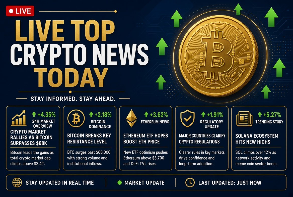 Xena986's tweet photo. Live snapshot of the most important crypto developments happening right now.#LiveCrypto #CryptoInfographic #BitcoinNews #MarketUpdate #CryptoLive #TradingNews https://t.co/Bt79aEnbMN