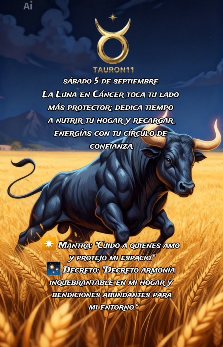 tauron111's tweet photo. Tauro hoy
Sábado 5 de septiembre
#tauron11 #tauro #horóscopotauro #astrología #hoy https://t.co/UvIKUjbnYu