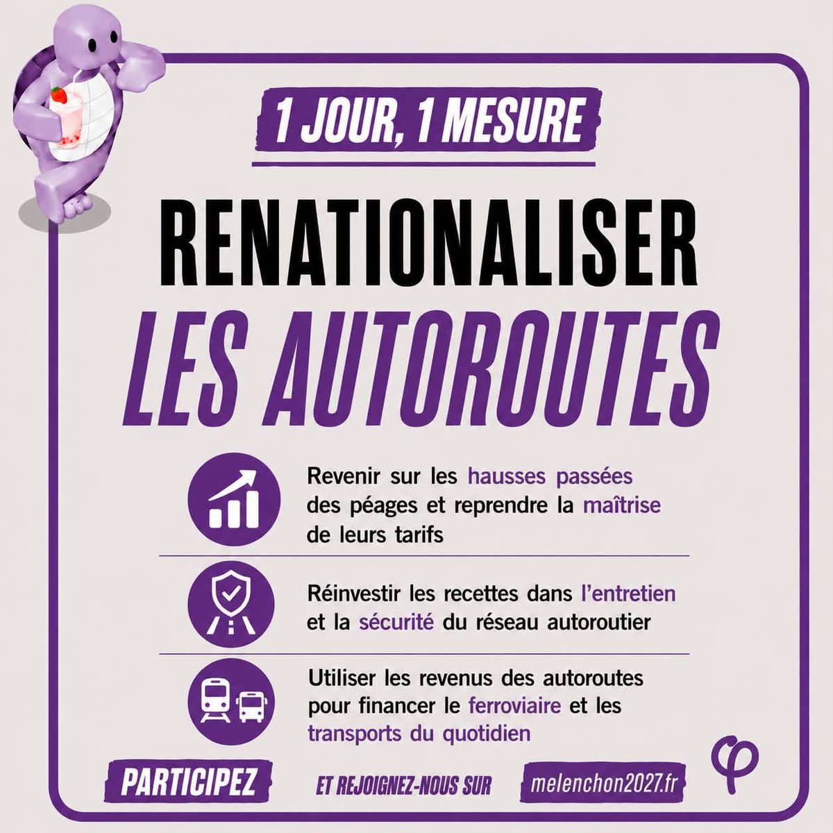 RoureLaurie's tweet photo. 🐢Un Jour Une Mesure du programme #LFI🐢

#Melenchon2027 #UnJourUneMesure #FollowBackInsoumis #AEC https://t.co/eGMtiRXfBi