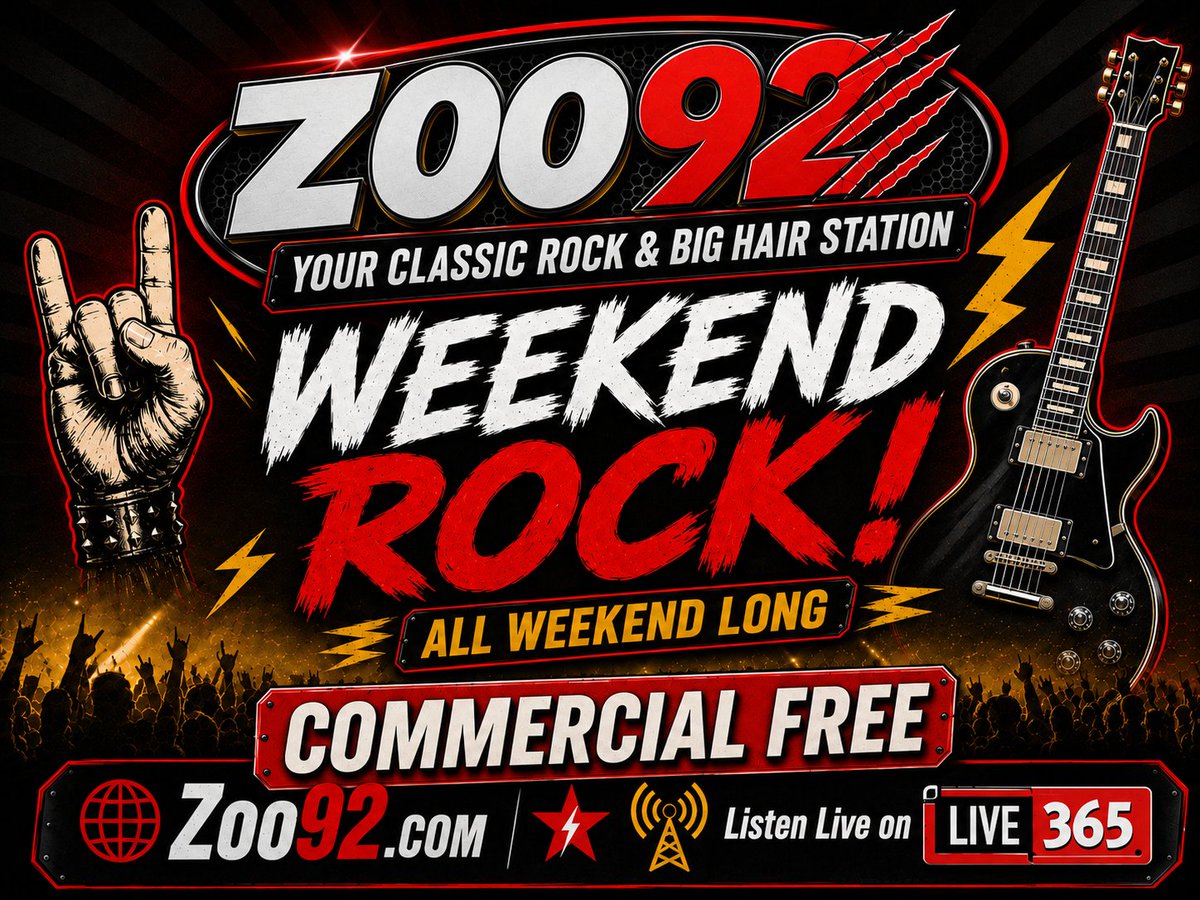 Zoo92RockRadio's tweet photo. #labordayweekend On @Zoo92RockRadio 
Your Classic Rock &amp; Big Hair Station 
Central Florida's Rock Radio 🤘 @followers

Listen live at https://t.co/nvMpBBsKtU
Studio Line: 407-900-7529

#zoo92 #classicrock #bighair #hairbands #HairMetal #liveradio #RockRadio https://t.co/k6LPKUCArZ