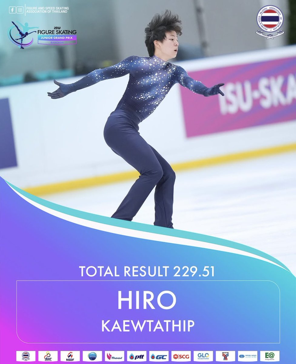 shinbangkok's tweet photo. 🇹🇭タイフィギュアスケート界希望の星✨
ヒロ君ことHiro Kaewtathip選手がJGPバンコク大会で見事3位に🥉👏
現在単身LAでスケートに励んでいますがタイ国内ではなかなか選手育成ができない現状、スター誕生で環境が整うことを期待しています🙏
日本の皆さん今後とも応援宜しくお願いします😉
#JGP https://t.co/o2ATTG3B88