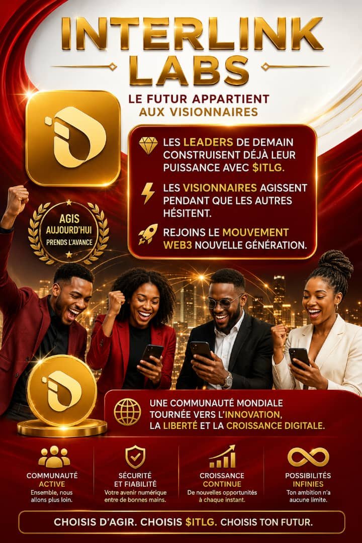 CGbalet's tweet photo. INTERLINK LABS : le futur appartient aux visionnaires.
#Interlink #ITLG #ITL. https://t.co/y9X4nMniVU