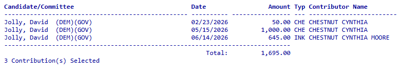 MarkGlaeser4's tweet photo. Gainesville City Commissioner and former Alachua County DEC Chair, @CynChestnut , donated to the @davidjollyfl campaign before endorsing @ByronDonalds - https://t.co/x2kAfBP7Hg