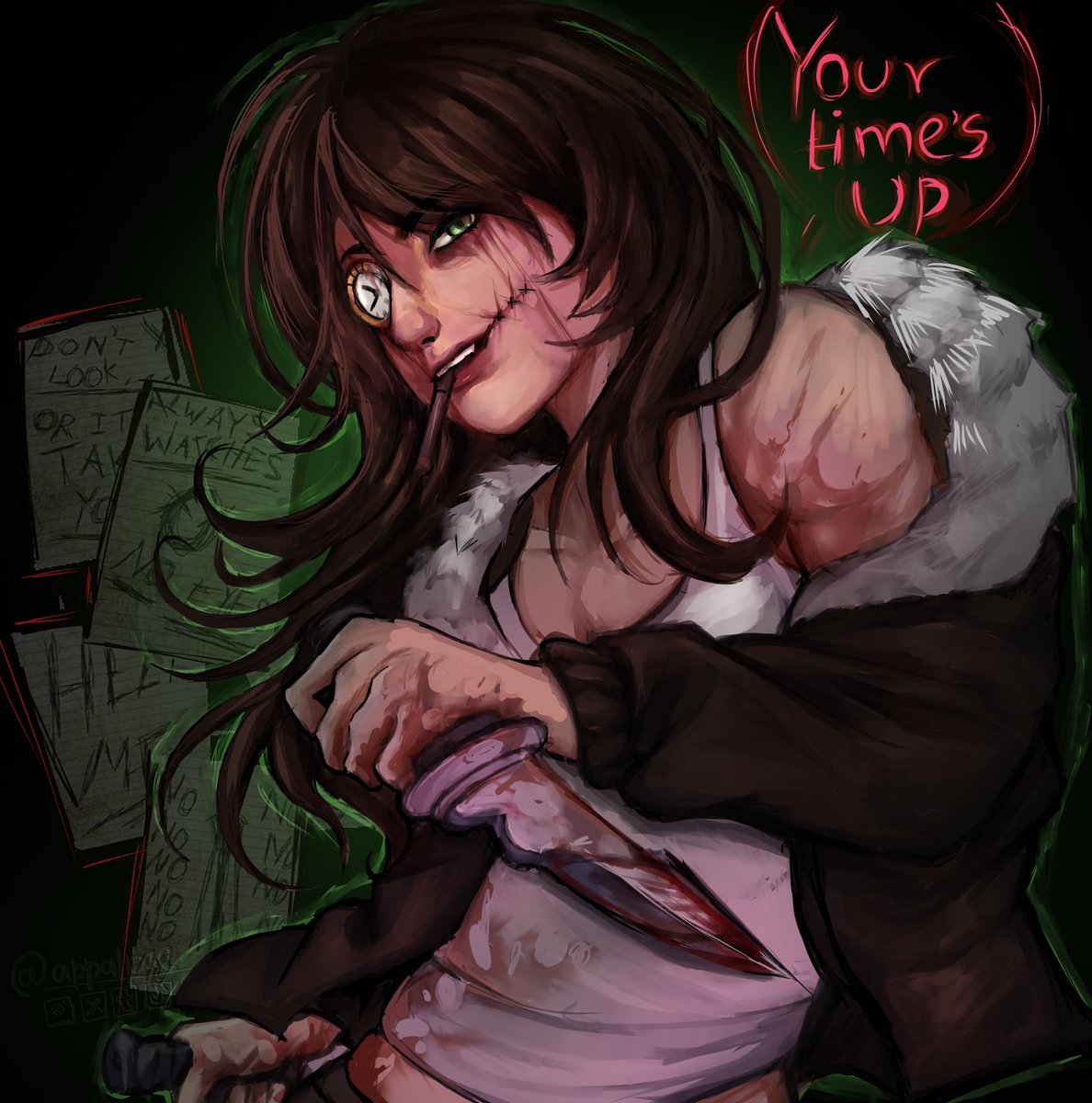 appalpae's tweet photo. Happy creeptember hehe i forgor to wish anyways have Natalie :3
#creepypasta #fanart #clockwork #slenderverse https://t.co/HriAvH9byP