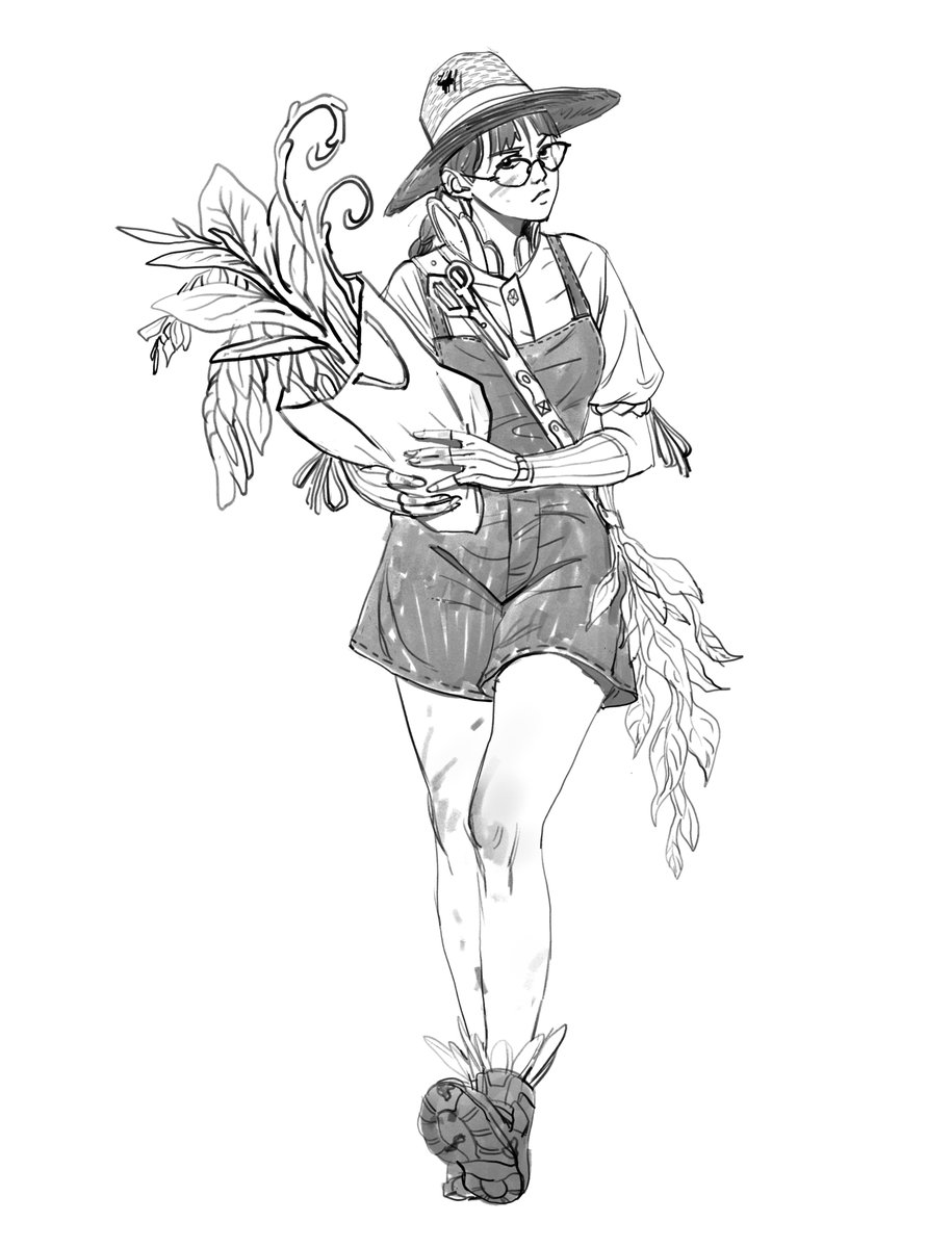 Sillybilly479's tweet photo. Herbalist doodle https://t.co/jEF8AXDH1S