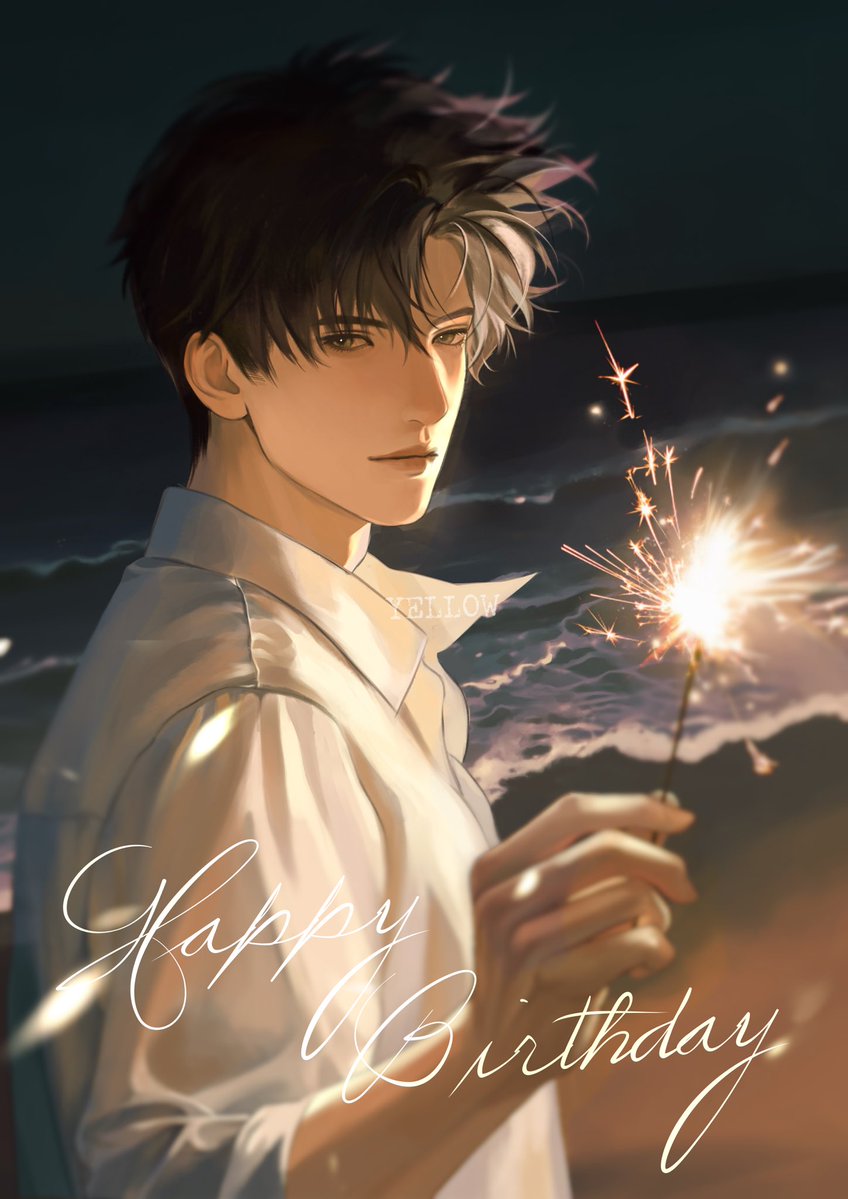 YELLOW_yl001's tweet photo. 生日快乐 黎深 https://t.co/yJjeveu2ng