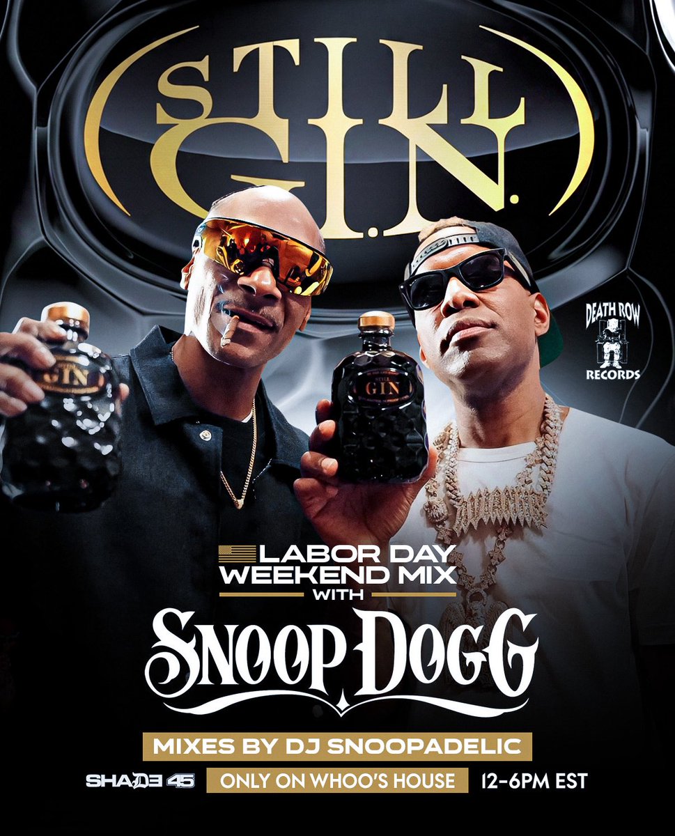 DJWhooKid's tweet photo. 🔊 @SnoopDogg and @youngthug takes over @Shade45 this Labor Day Weekend with @DJWhooKid #WhooshouseMix @deathrowrecords @DreAndSnoop https://t.co/aXlMrrEGn7