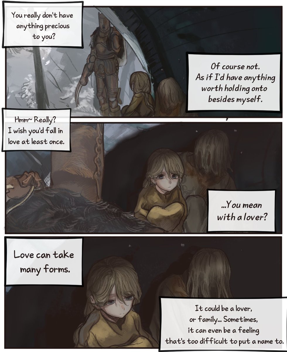 101ho_'s tweet photo. The Mercenary and His Daughter(1/3) https://t.co/WkYapgaj0t