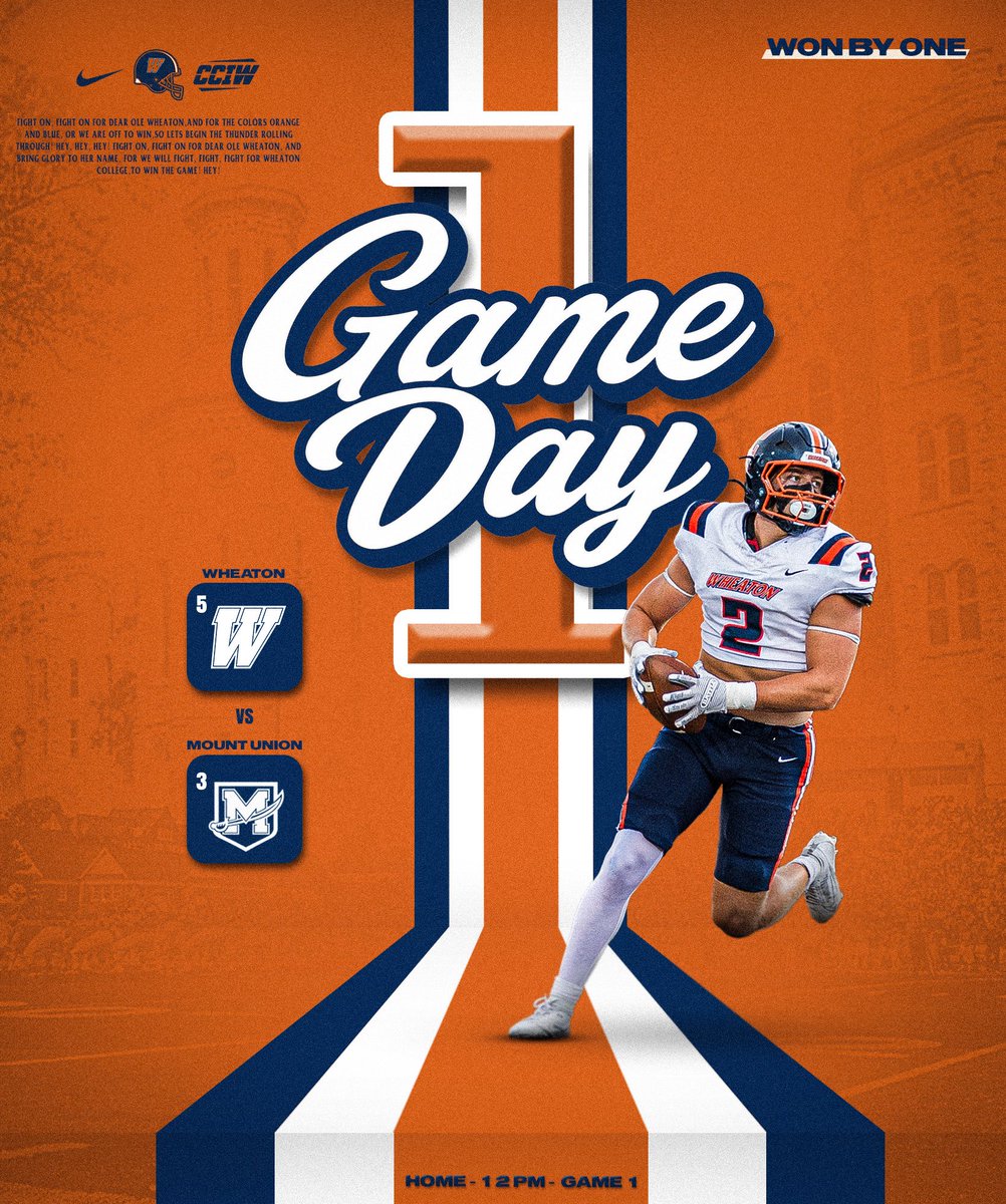 WheatonFB's tweet photo. #WonByOne #NoRegrets https://t.co/cVmKO2h4V8
