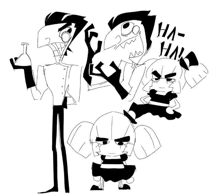 phishtickz's tweet photo. JUST woke up from a dream about a mad scientist uncle and gothic lolita niece and scribbled it down in a mad frenzy

They look smthn like this? https://t.co/iAJQ5avmYj