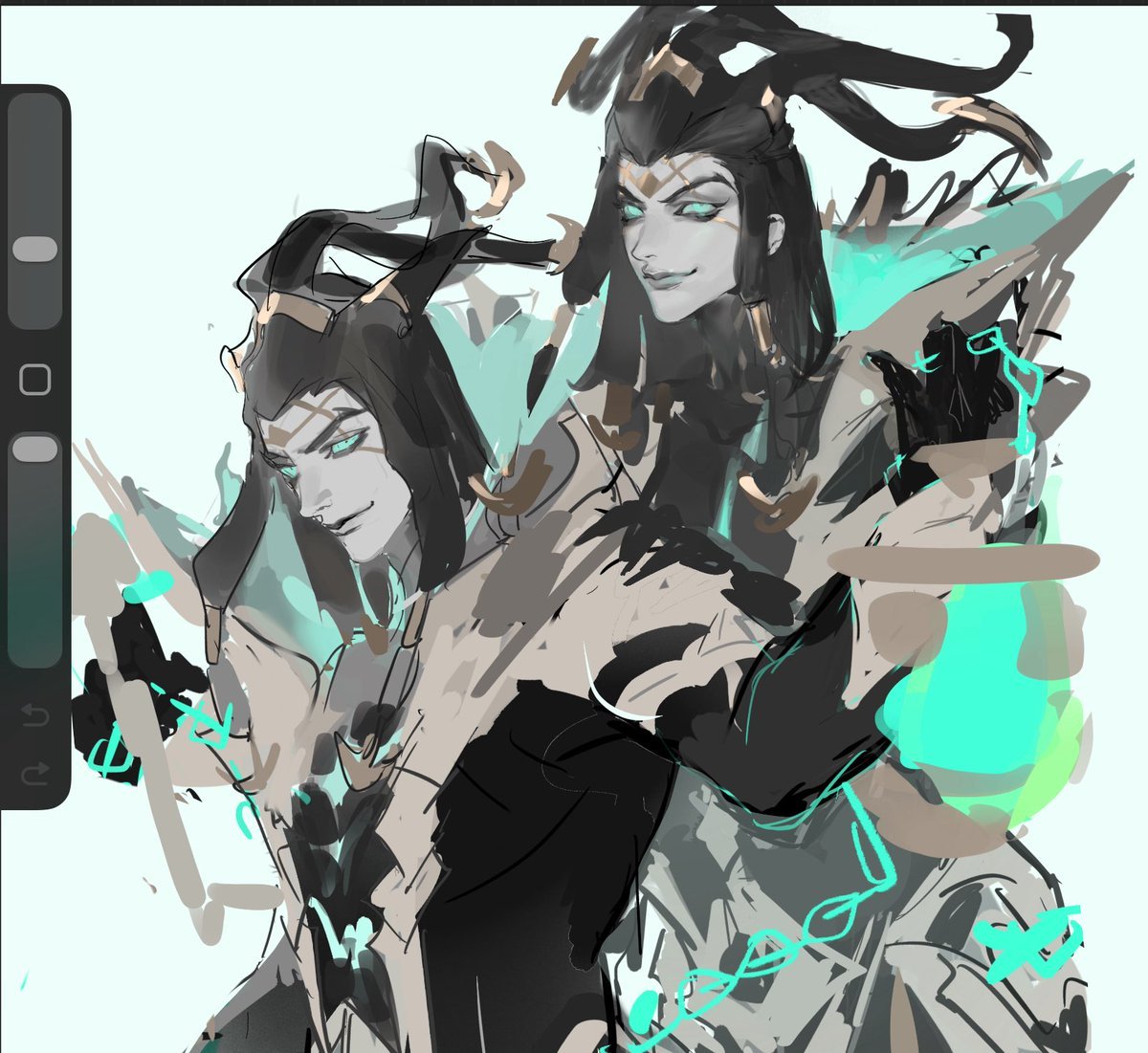 0TheChainWarden's tweet photo. @cunningsweetic ㅤ“ㅤ Nice to meet you too.

One of her hands raised that green specter to reciprocate the handshake, the brunette could feel the coldness of that hand. https://t.co/f9wOdgvhp0