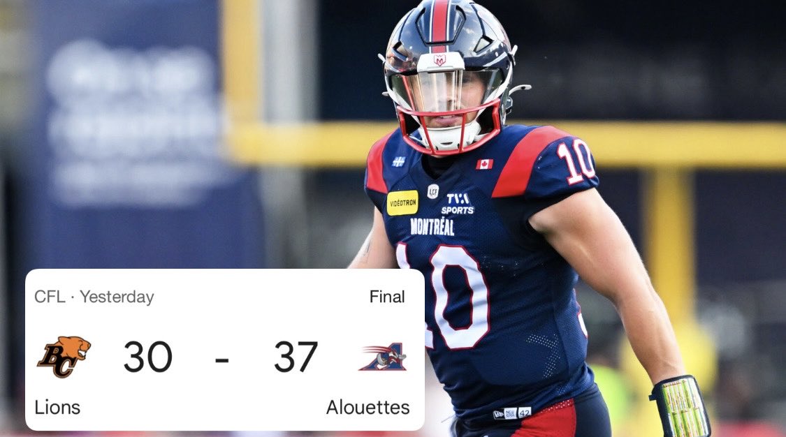 AndrewSportss4's tweet photo. CFL MAX PLAY CASHOLA 💰💰

** 𝐀𝐋𝐋 𝐑𝐄𝐓𝐖𝐄𝐄𝐓𝐒/𝐋𝐈𝐊𝐄𝐒 𝐖𝐈𝐋𝐋 RECEIVE MY FULL CFB CARD TODAY.  ** 🍀

• 70% win rate in the CFL this year 
• (+52.14u) this year in the CFL alone 

✅ Alouettes -2.5 (-140) / (+2u) 

LEGENDARY RUN 😤 https://t.co/TvEUrlyRA9