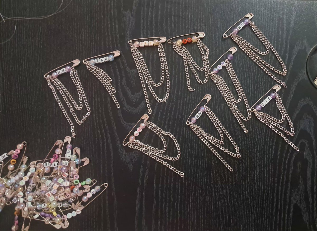shopwithsamy's tweet photo. Just a little more work left, and these BTS-inspired pieces will finally be ready! 💜✨ So close to the finish line! 🫶🏻 https://t.co/ZEYljE4ajR