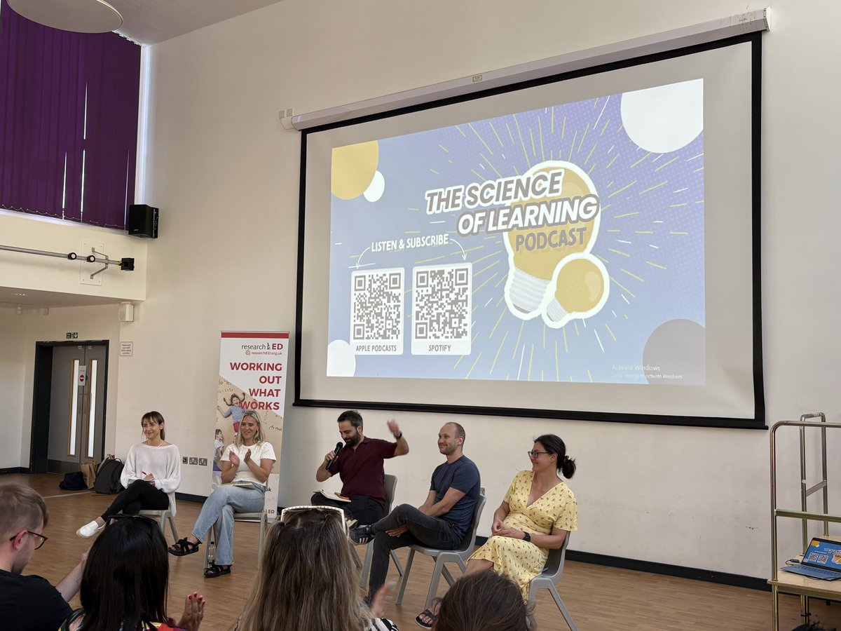 RobGeog's tweet photo. A superb live ‘Science of learning’ podcast with @BradleyKBusch @SCottinghatt @PearceMrs @daisychristo and @jon_hutchinson_  discussion of five excellent research papers including AI, improved belonging and the impact of teacher time and quality on learning. Lots of notes to work through.. #rED26 @researchED1 #education #edchat @Inner_Drive