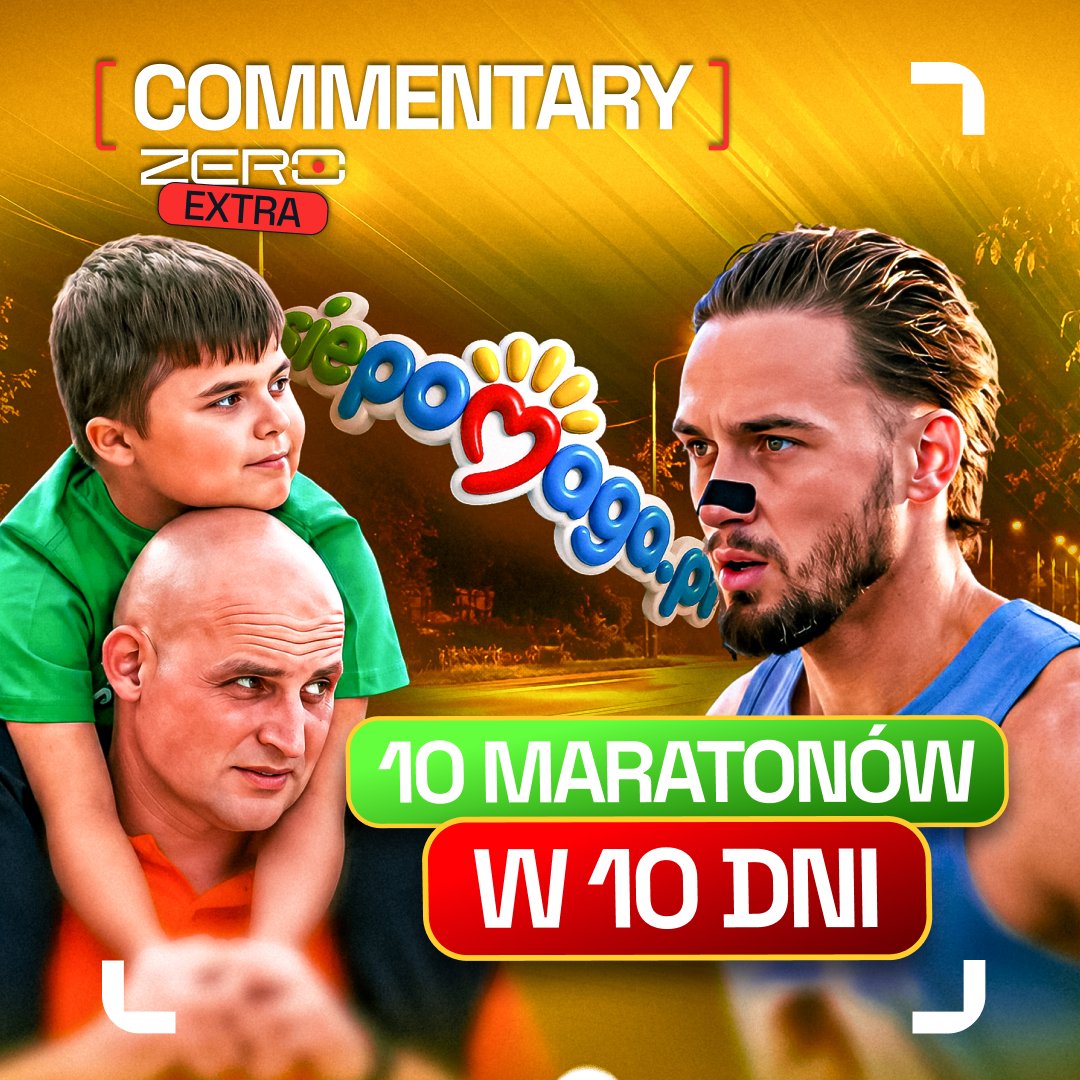 OficjalneZero's tweet photo. Przebiegł 10 maratonów w 10 dni (a ostatniego dnia nawet ultramaraton!), żeby nagłośnić zbiórkę na leczenie Mikołaja. Udało się uzbierać już ponad milion złotych, ale walka wciąż trwa. Wpłacenie na szczytny cel to na pewno mniejszy wysiłek niż bieganie (szczególnie takie) więc zachęcamy do wpłat na Mikołaja: https://t.co/gGhd8a1taM