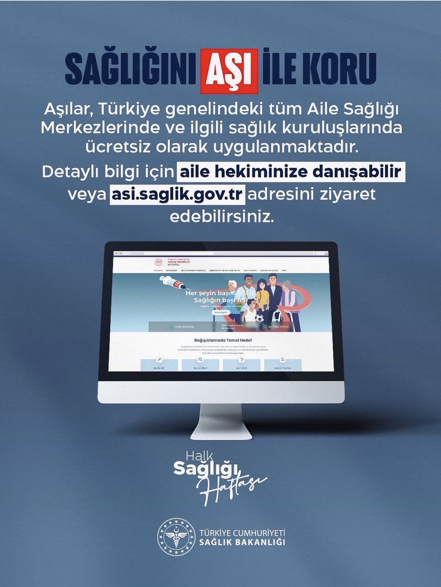 cayirovailcesm's tweet photo. #HalkSağlığıHaftası #AşıİleKoru #DoğruBilgi #SağlıkOkuryazarlığı #SizeEnYakınHekiminizAileHekiminiz https://t.co/V41ZdUvVfp