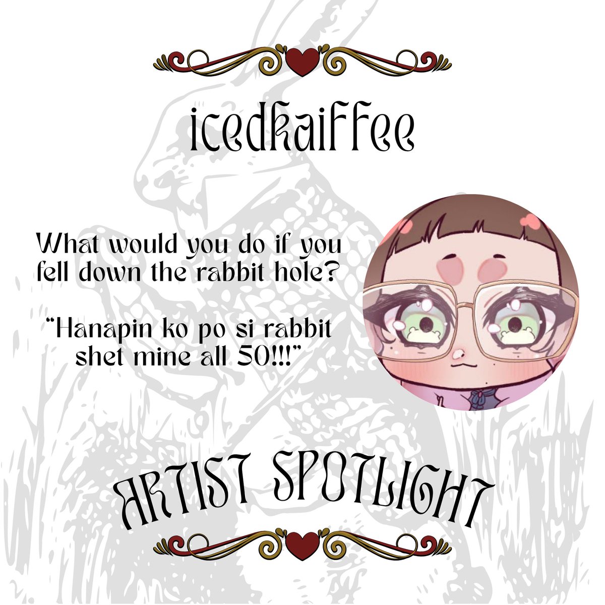 galaxisprod's tweet photo. Artist Spotlight 🐇

Let's welcome the artists in charge of the delicacies we'll enjoy at the un-birthday party!

icedkaiffee
https://t.co/QRUZDCq1Pr

Soraille
https://t.co/oIogD2uayM
https://t.co/FvLuAoosKu https://t.co/vSdPkxpG8x