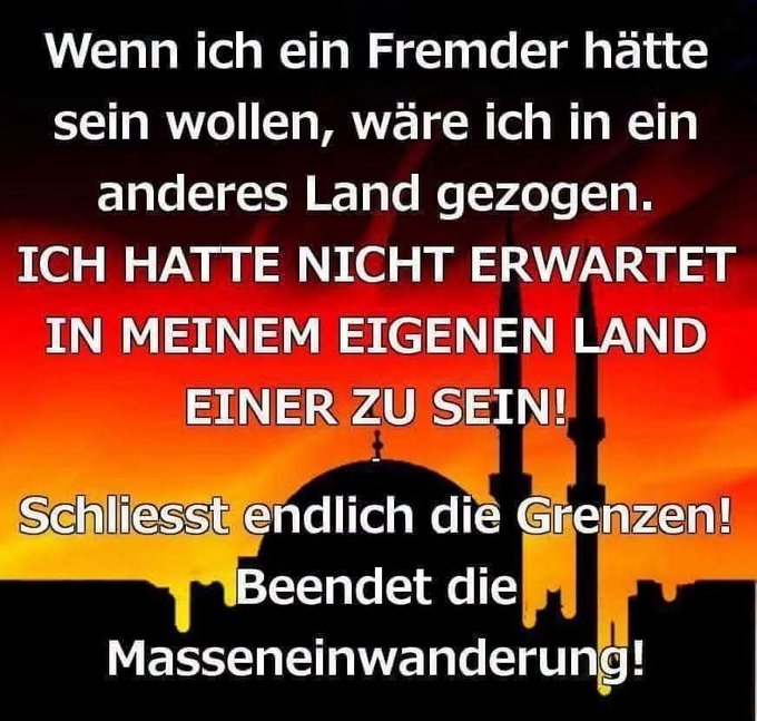 AS_ArminSchwarz's tweet photo. Grüße eines Parteilosen nach S-T: ............... WÄHLT,
wählt, wählt:  Nur so schafft ihr wieder ein schönes  STADTBILD.
💙
Oder wollt ihr noch  mehr Moscheen,  mehr Gewalt in Schulen &amp;
Straßen.   WÄHLT Demokratie   –  sie lebt vom Wechsel:
💙  AfD   💙 https://t.co/5Lv0nmMHIU