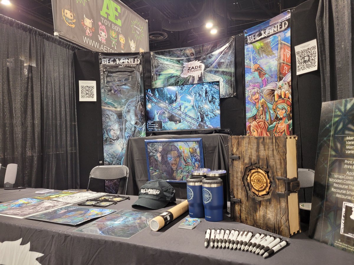 StudiosZade's tweet photo. Tampa Con DAY: 2
Come by our booth #1327 and play the new BECKONED game build and grab a copy of the BECKONED: RECOURSE comic!
Have a badass day CG
#Errday #NoCowards #bOw
@rayrayishappy @VLolosOfficiel @Johnny_Rocket6 @CallMeClippa @NiceGuyMersh @darrenwaggonerx @MarkWahhhid https://t.co/e8WayAeLD6
