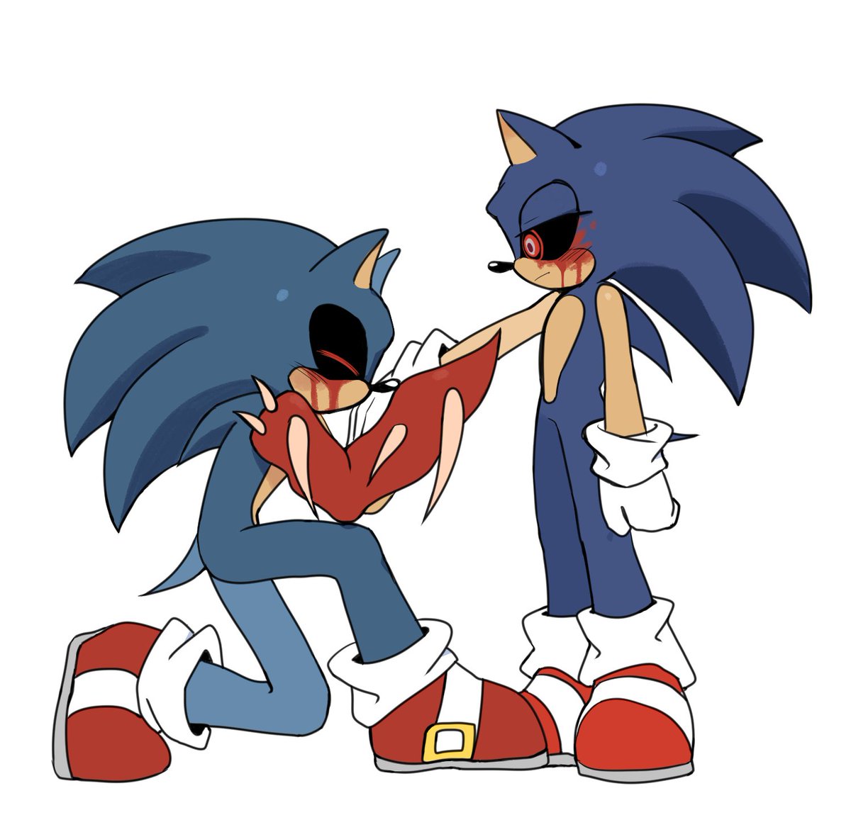 icacoffee's tweet photo. Gift for @TlinTOV  Kolossos x CrimsonX💖
#kolossos #CrimsonX #sonicexe https://t.co/vlUjcjirx3
