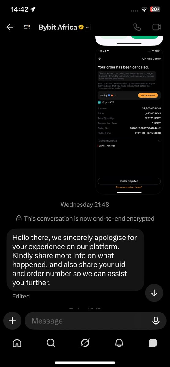 FxGodsgift's tweet photo. After reaching out to @BybitAfrica they replied any hope of me getting this money back ?
@Damianfx089 https://t.co/4X0gKe6ksD