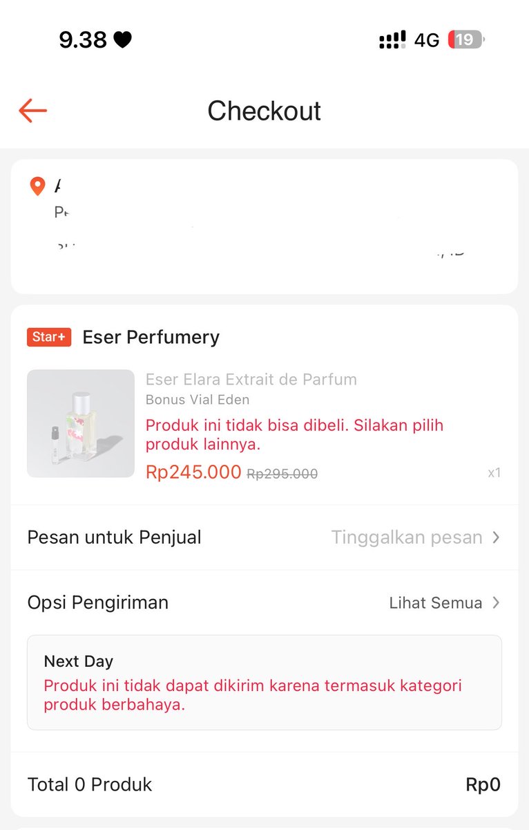 anotheraylter's tweet photo. awalnya seneng banget eser elara yg aku tunggu2 akhirnya udah ready lagi, langsung co dong.. 
and the nightmare comes, pdhl udh di kirim ke ekspedisi 2 hari eh tapi ternyata pengiriman gagal entah knp, trs mau pesen lagi udah gabisa kirim ke daerahku ini sakit banget asli  😭💔 https://t.co/mGUU9wX0OP