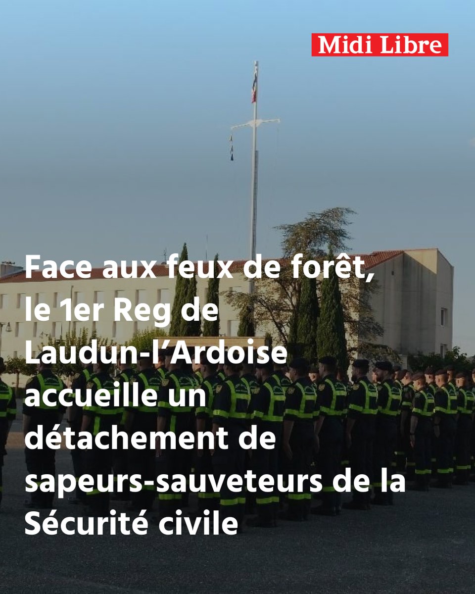 MLGardrhodanien's tweet photo. Face aux feux de forêt, le 1er Reg de Laudun-l’Ardoise accueille un détachement de sapeurs-sauveteurs de la Sécurité civile
➡️ https://t.co/1K26T1EwoB https://t.co/oXcAcx0nsg