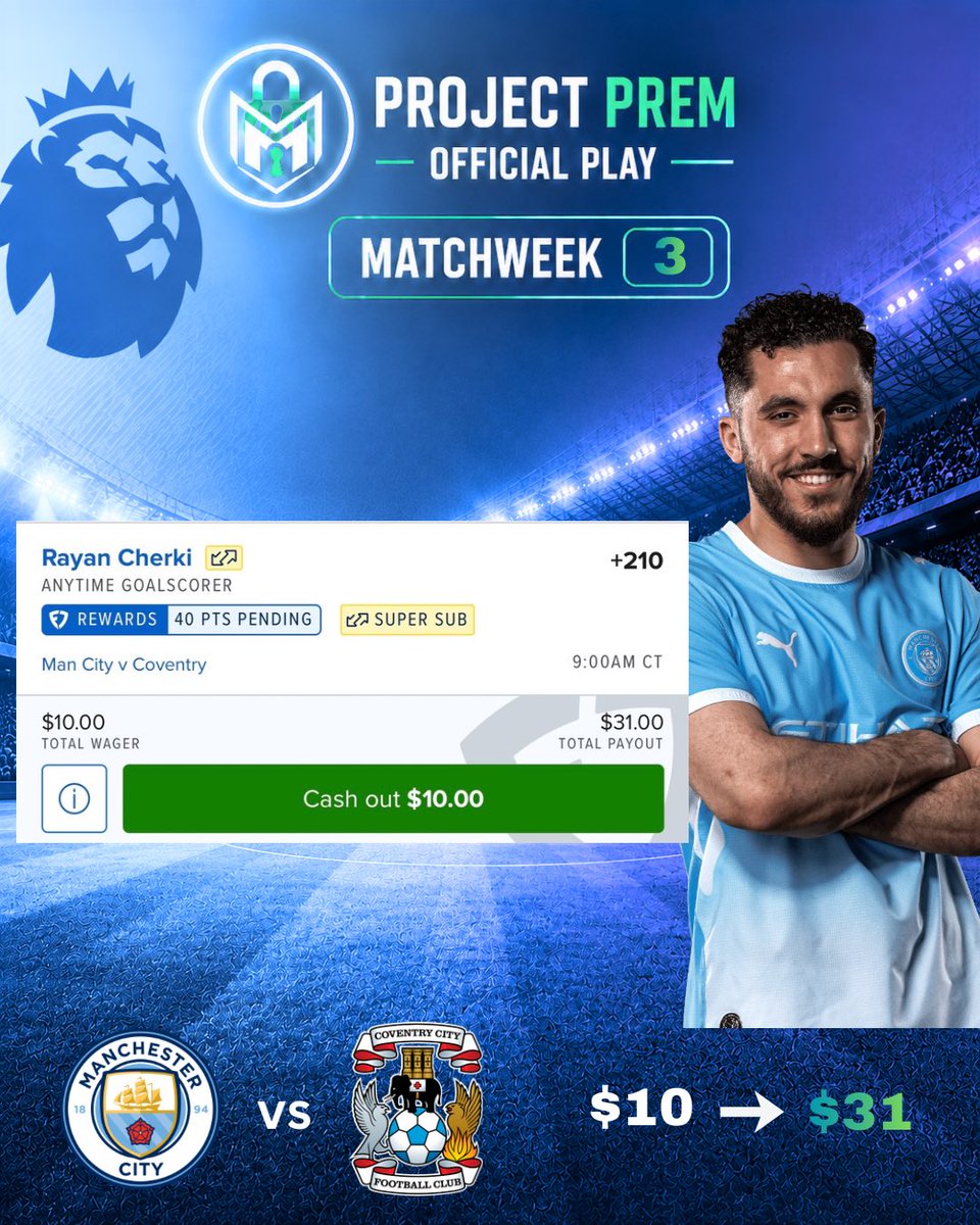 MaxLocks_'s tweet photo. 🔵 Man City vs Coventry Single (+210)

🇫🇷 🧙‍♂️ Rayan Cherki will continue his form against Coventry City…

Manchester City should DESTROY them at home 😬

As always, I posted my research below ⬇️

MATCHWEEK 3 STARTS NOW 🚨

🔗 Tail bet here: https://t.co/N8A0hTtcfn https://t.co/1wf3wiETEH