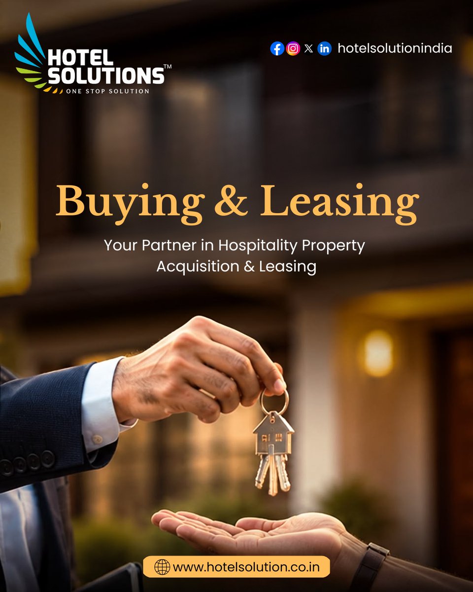 hotelsolutionsi's tweet photo. Finding the right hospitality property requires the right expertise and vision.
Hotel Solutions helps you with seamless property acquisition and leasing solutions, ensuring the perfect opportunities for your hospitality business growth.
.
#hotelsolutions #hospitalityindustry https://t.co/I26VIWlWtf