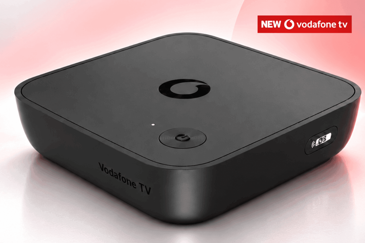 TelecomTalk's tweet photo. Vodafone has unveiled a new 4K Android TV box in UK featuring Netflix, HBO Max, 150+ additional live channels and more than 300 cloud games.
It also supports Dolby Vision, Dolby Atmos and AI-powered search availability begins in October.
#Vodafone #AndroidTVbox