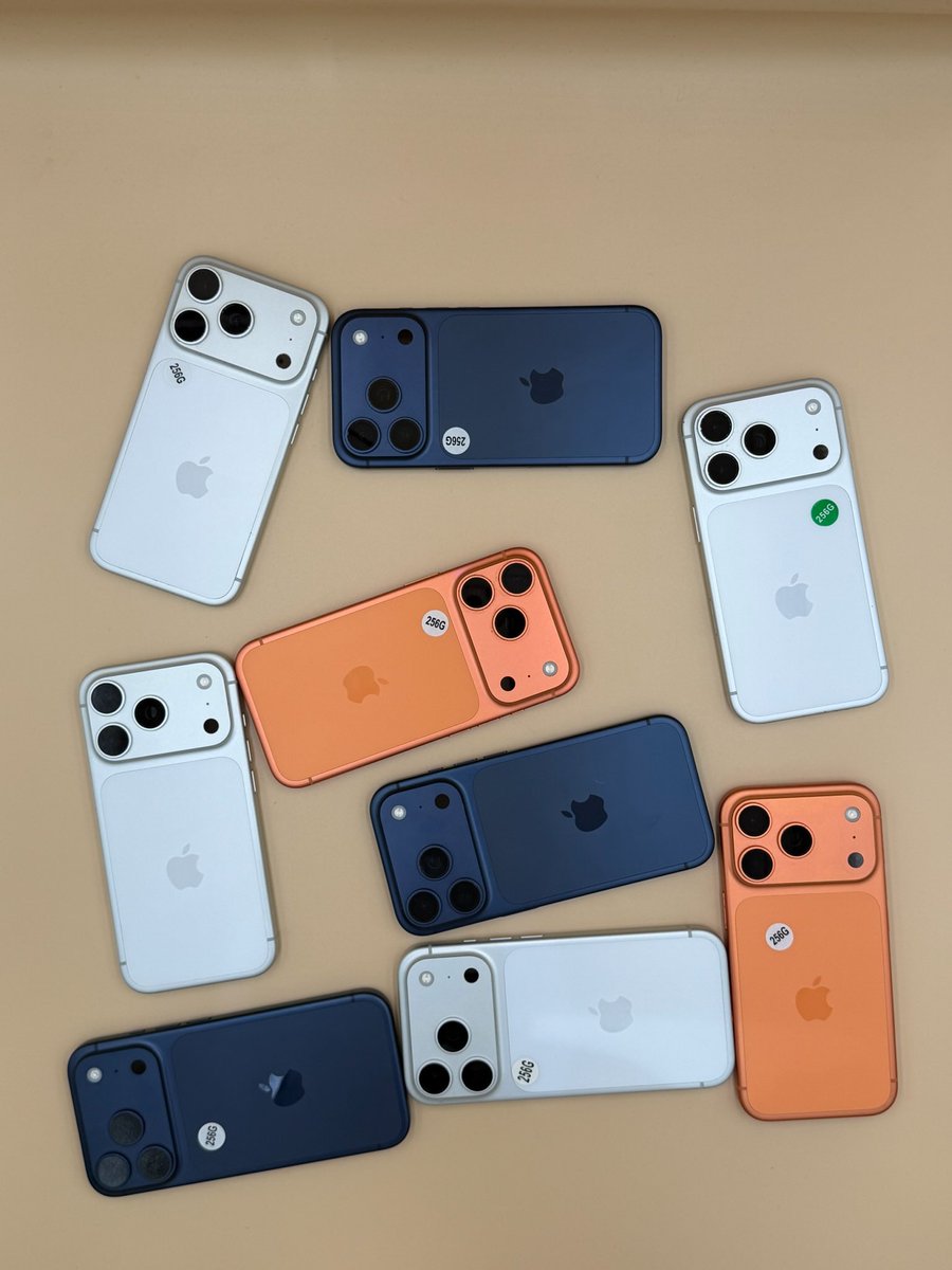 dabz_global's tweet photo. Restock ‼️Sweet offers‼️premium foreign used || 🇺🇸 (eSIM only) iPhone 17 series available! 

17 256gb - N950,000
17 pro 256gb - N1,350,000
17 pro 512gb - N1,500,000
17 pro max 1TB - N1,780,000
17 pro max 2TB - N2,050,000
17 pro max 2TB - N2,200,000 (physical +esim)

Dabz Global; Suite C3 New Banex(beside banex micro finance bank ||opposite Broadway BW restaurant)Wuse II, Abuja. call 08076709313/09078333831/ 08144343028 or whatsapp 08144343028 

Nationwide Delivery 🚚📦