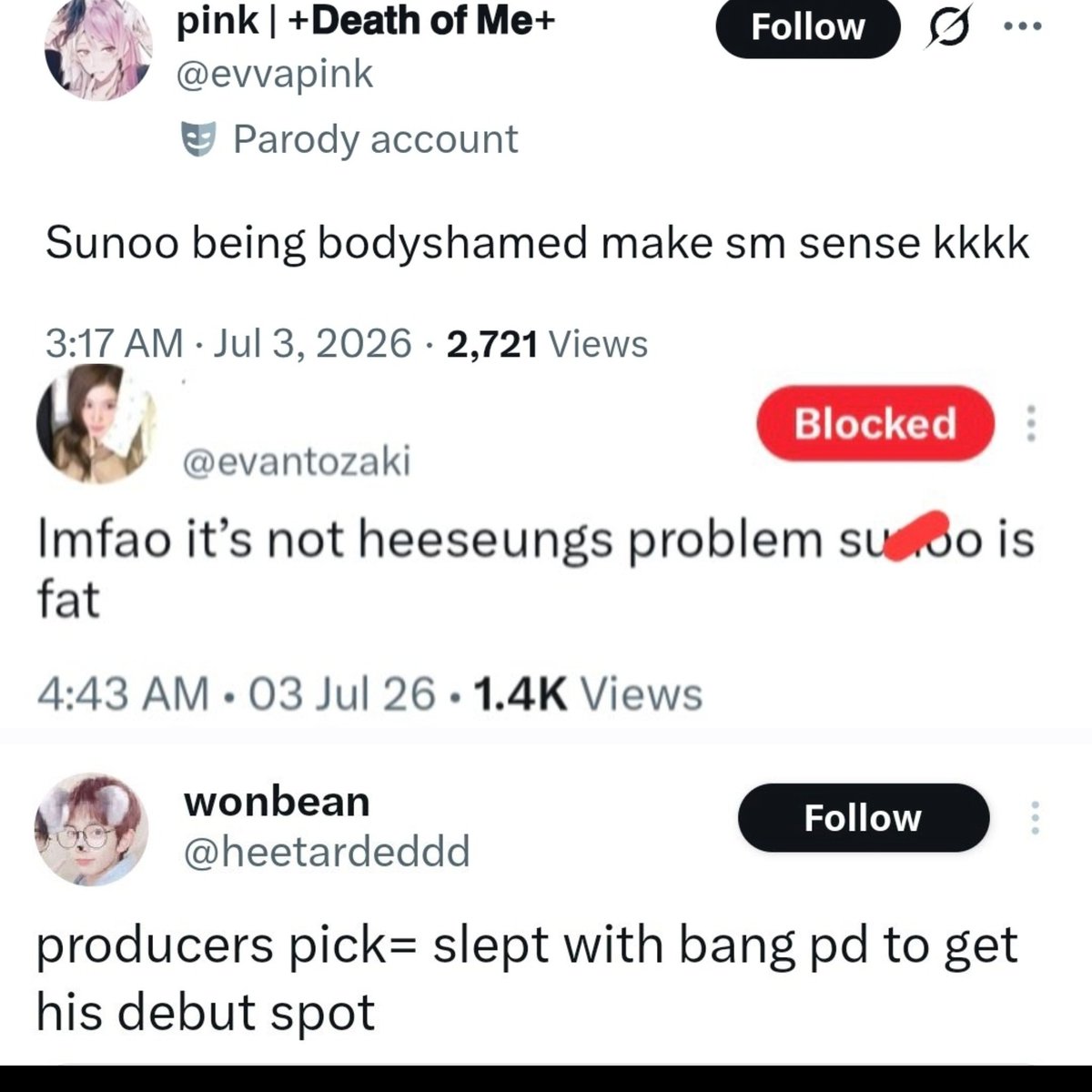 2ineeee's tweet photo. @heeusagi @dinocharts Why do you guys always lose your memories? Try ask them. And you guys have template replies. That's embarrassing. https://t.co/ZmMFKfSOb6