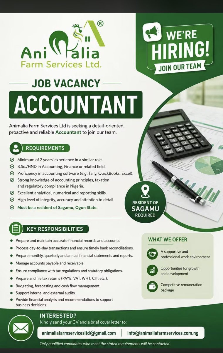 OlaWayn's tweet photo. Sagamu recident or can move to.

Apply... https://t.co/lKeQfjS605