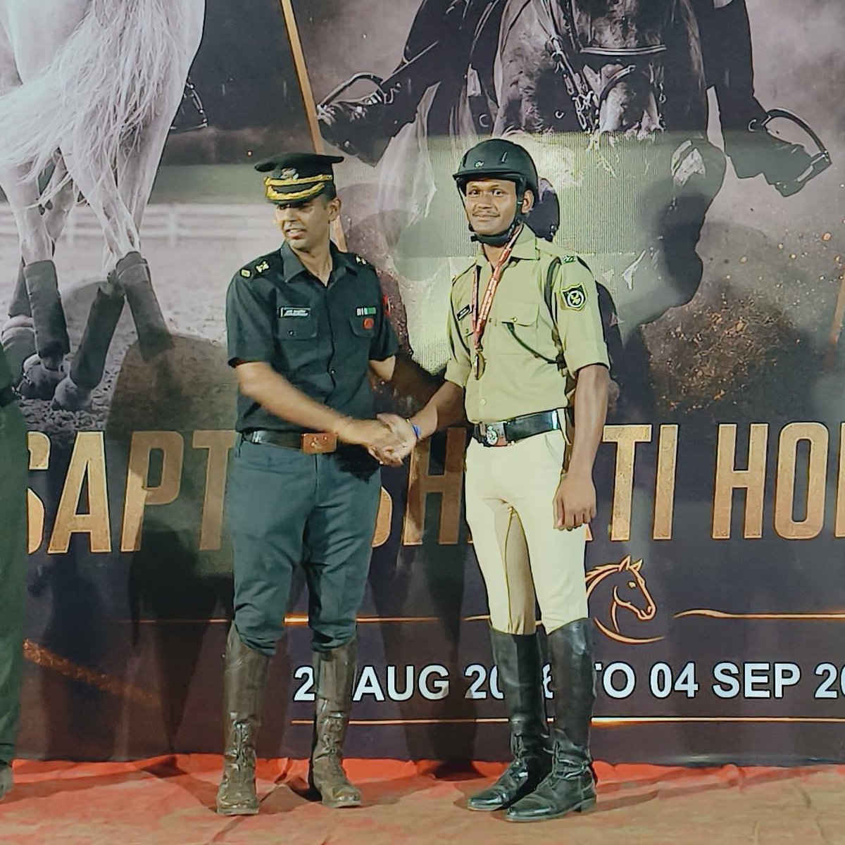 TheSentinelsBSF's tweet photo. DG BSF conveys heartfelt congratulations to all the winners and the entire BSF Equestrian Team for their outstanding performance, exemplary sportsmanship and for bringing yet another glorious achievement to the Force.

#BSFEquestrian 
#TeamBSF https://t.co/pognkL6ypG