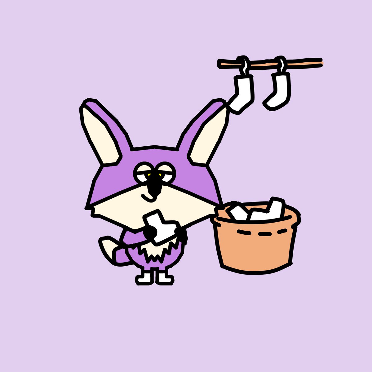 FoxxSocks_Foxx's tweet photo. 気分もスッキリ✨

#今日のFoxx #FoxxSocks 
#illustrationㅤ #illust #掃除 https://t.co/oYXNFzmpgz
