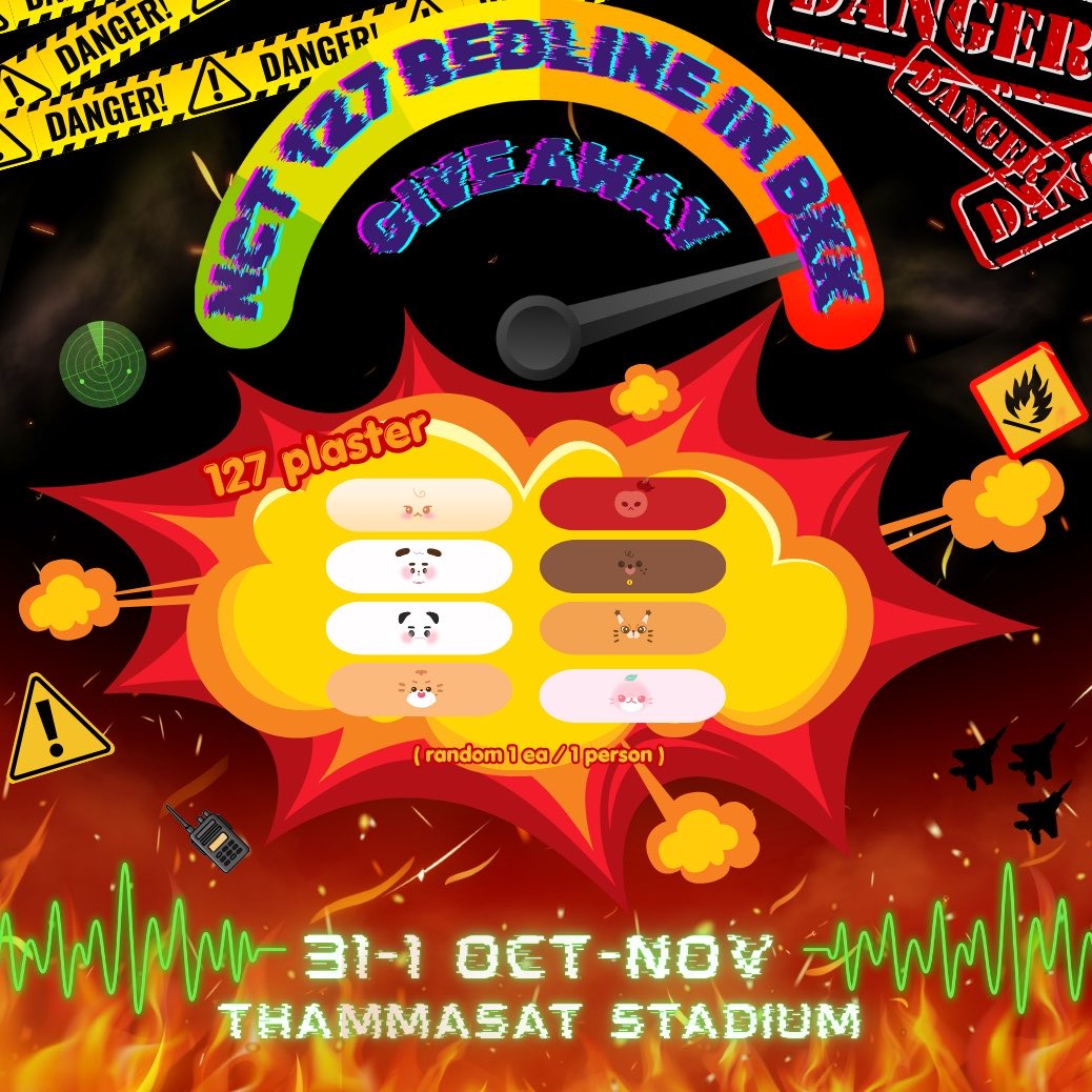 MamipokoofTENDO's tweet photo. ❤️‍🔥✨ pls kindly rt ✨❤️‍🔥

giveaway for ป้าเส้น everyone 

- 127 plaster - 
(ramdom member 1 ea / person)

date : 31-1 oct-nov 2026
location : thammasat stadium 

*ไม่โชว์ทวิต ไม่มีเงื่อนไข วิ่งมารับได้เลยค้าบ*

#NCT127_5TH_NEOCITY_BANGKOK_THE_REDLINE
#THE_REDLINE_BANGKOK https://t.co/4okSw3xqAU