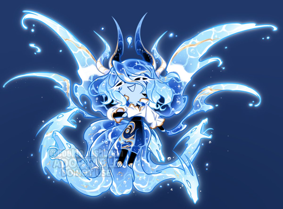 cookie__shogun's tweet photo. Howling Hydra Dragon Cookie! 🌊✨
Adoptable that I gave to @Nekane_BA :>
.
#cookieoc #cookierunoc https://t.co/lrVOdBjtjs